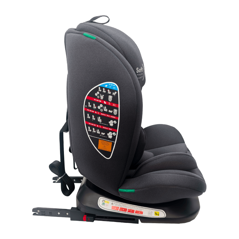 OG801A ECE R129 ISIZE BABY Auto-zitplaats 40-150 cm ISOFIX Kinderveiligheidszitjes 360 graden Roteren Big Recline voor kinderen