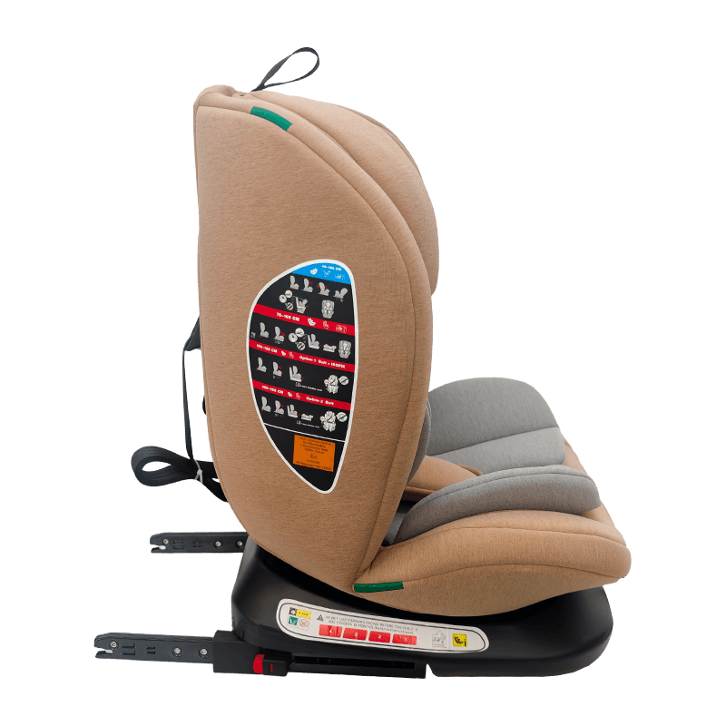 OG801A ECE R129 ISIZE BABY Auto-zitplaats 40-150 cm ISOFIX Kinderveiligheidszitjes 360 graden Roteren Big Recline voor kinderen